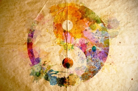 Aquarelle Yin Yang